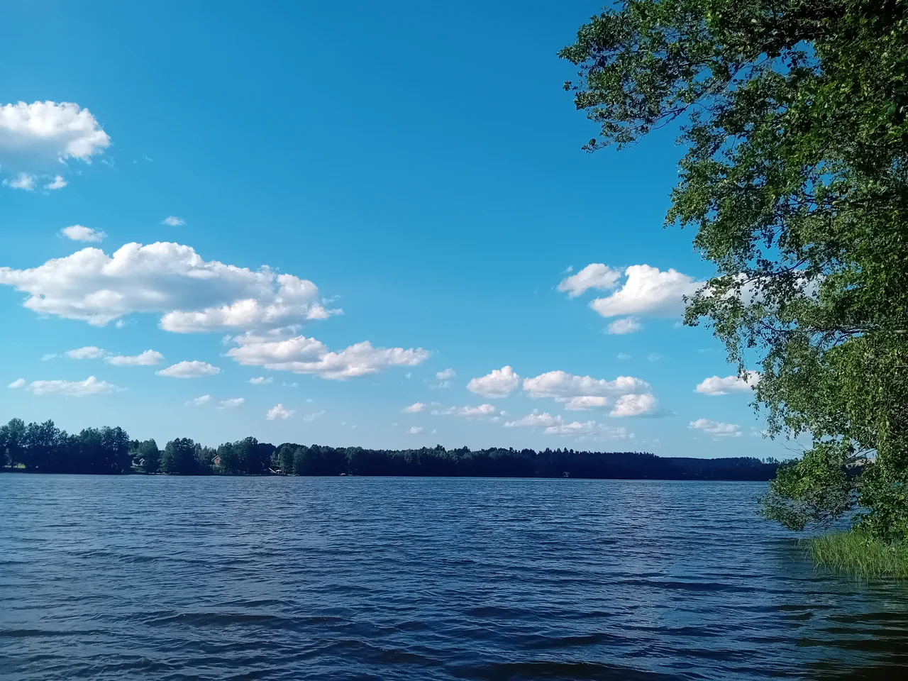 Lake Lahnajärvi in Suomusjärvi, Salo, Finland.