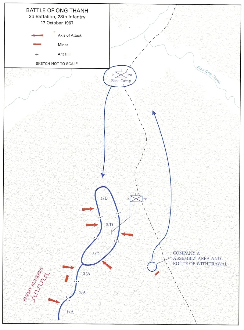 Map, Battle of Ong Thanh
