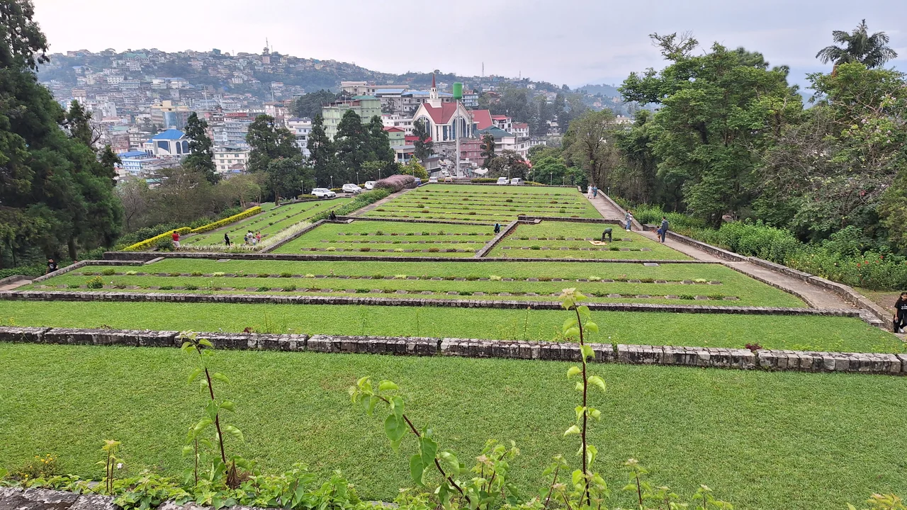 War  Cemetery  with  Kohima  City  in background