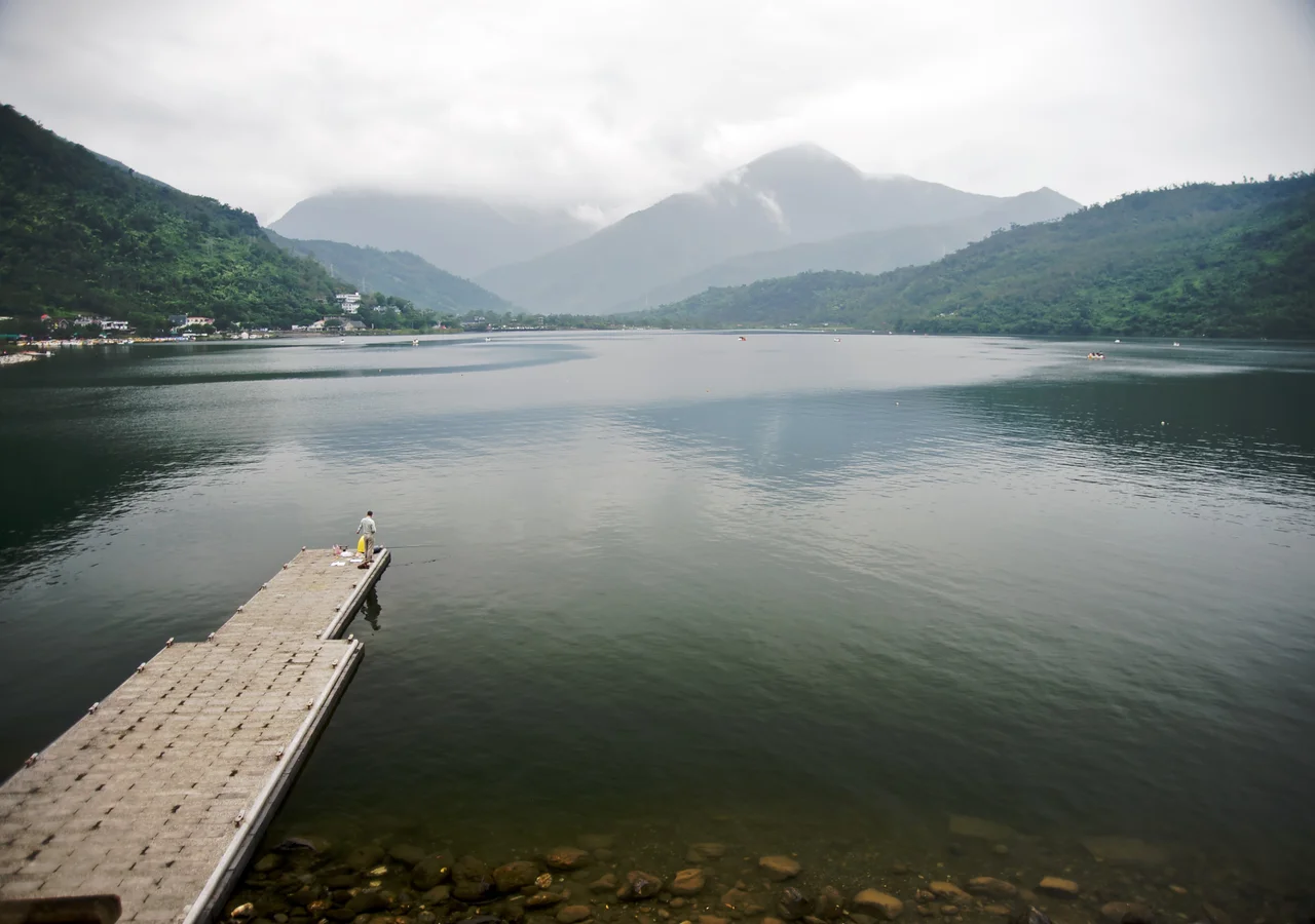 LiYu (Carp) Lake in Taiwan