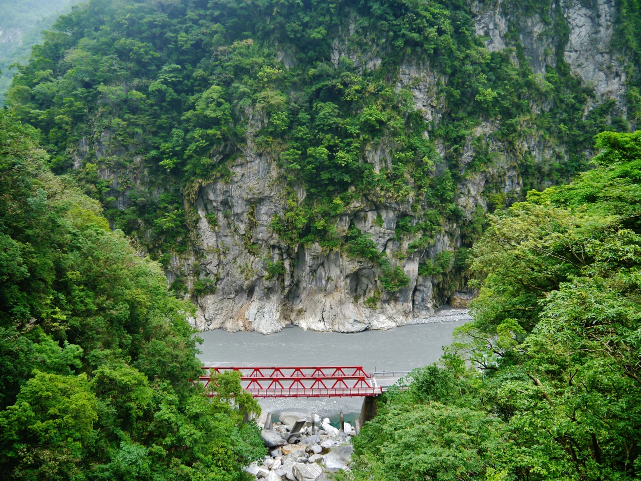 Shakadang River at Taroko National Park, Taiwan.
