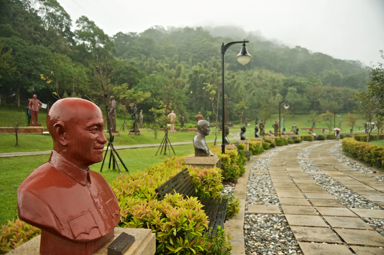 Garden of the Generalissimos, part of the Cihu Mausoleum of Chiang Kai-shek in Taoyuan County, Taiwan