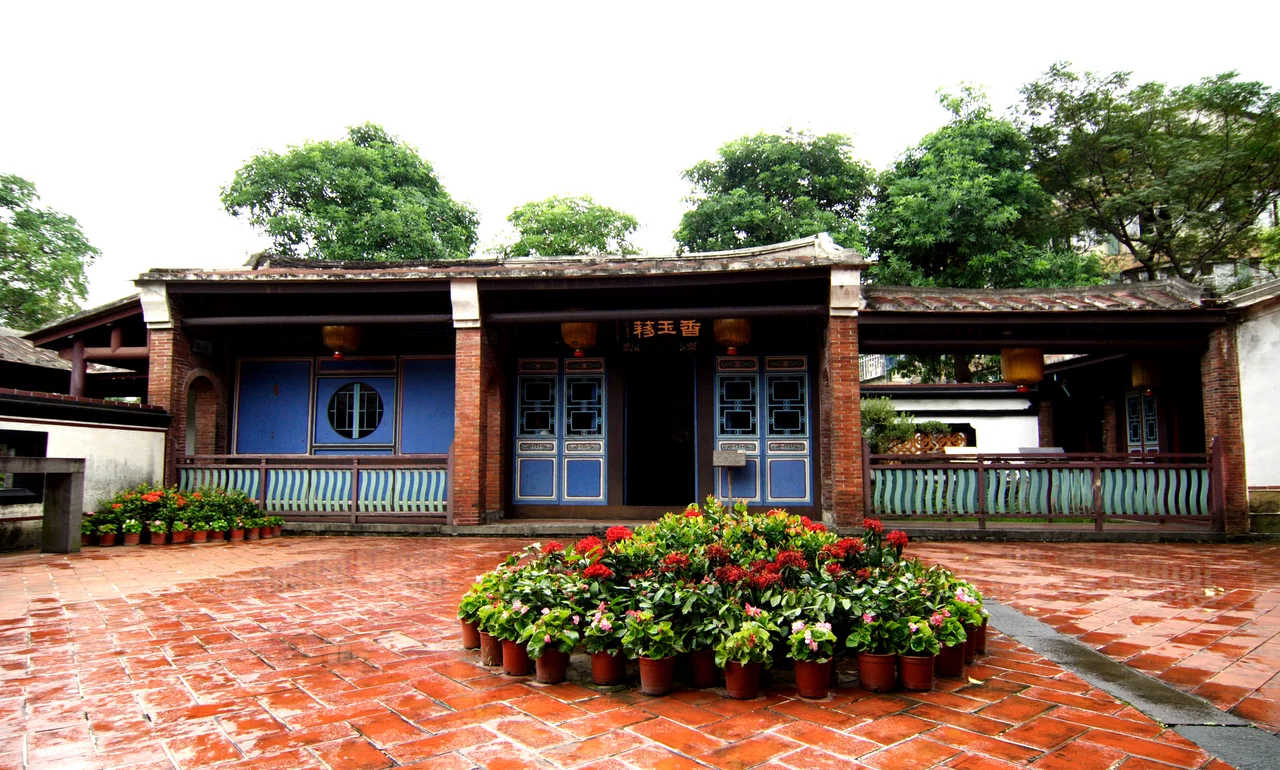 臺灣臺北縣板橋市的林本源園邸中的庭園建築香玉簃