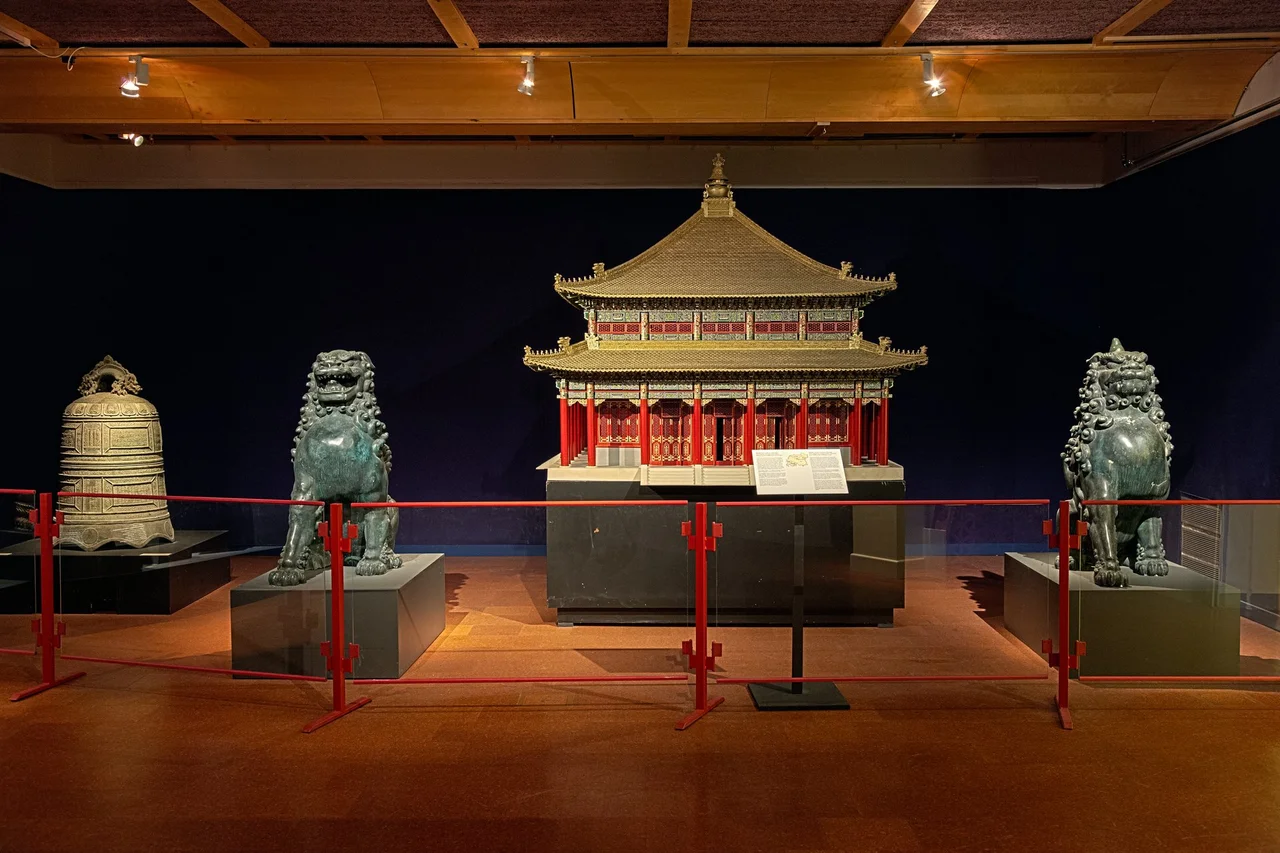 Birds eye view of Putuo Zongcheng Temple at Chengde, China, a UNESCO world heritage site. The temple complex was built between 1767 and 1771, during the reign of the Qianlong Emperor.