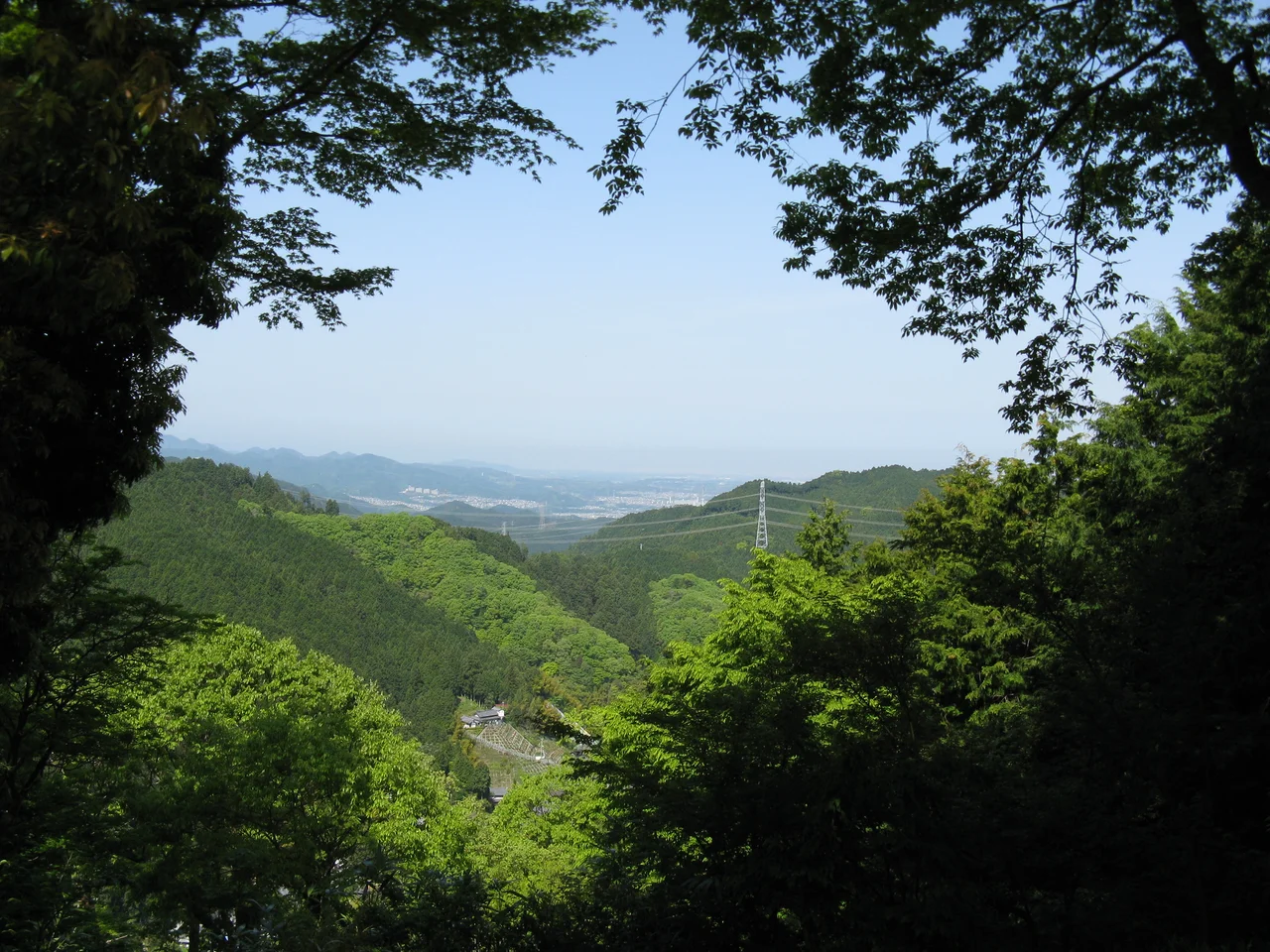 千早城 四の丸跡よりの遠景