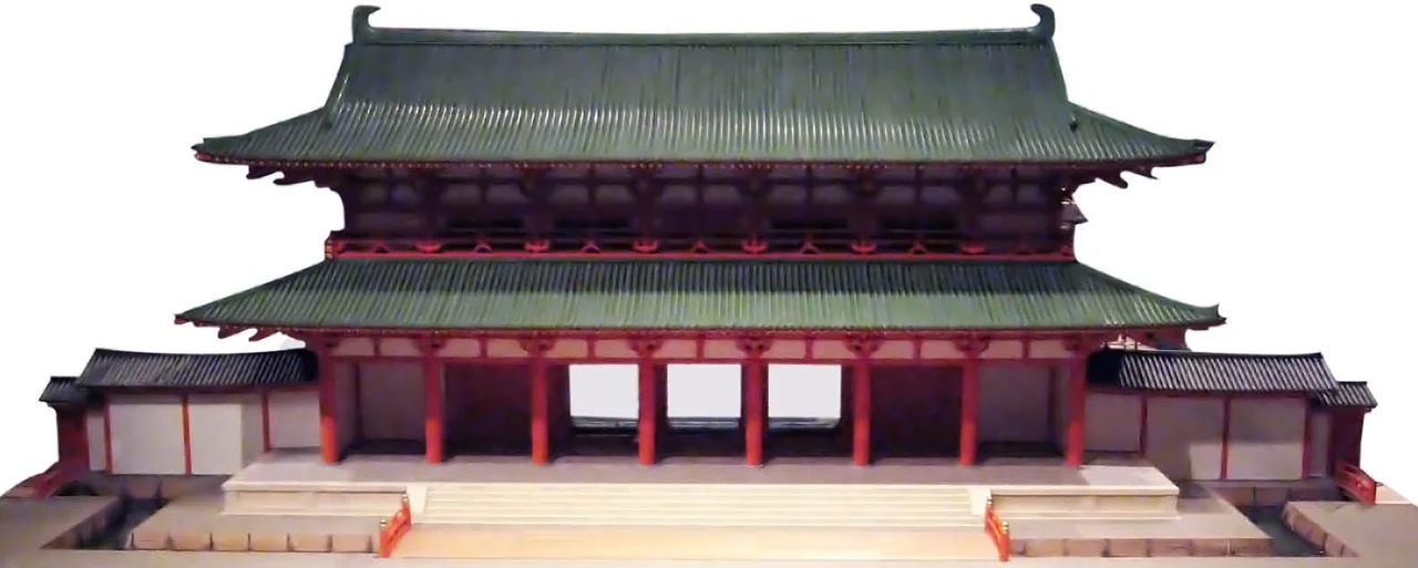Miniature Model of Heiankyo Rajomon. 平安京羅城門復元模型（京都文化博物館）