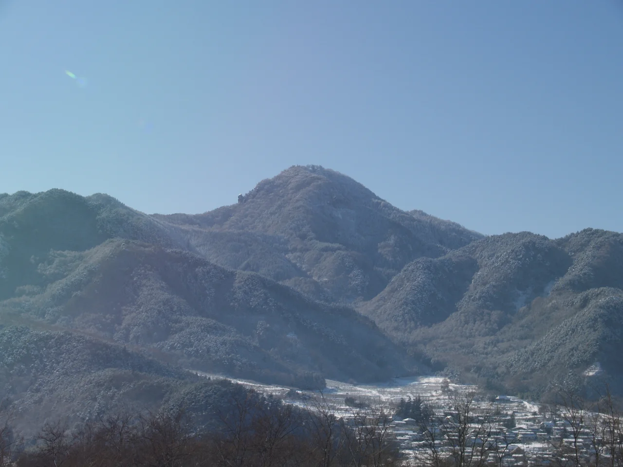 冠着橋より冠着山（姨捨山）を眺望 2012/01/06